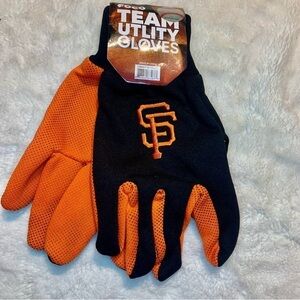 NEW San Francisco Giants Team Utility Gloves Foco USA MLB Black Orange Athletic